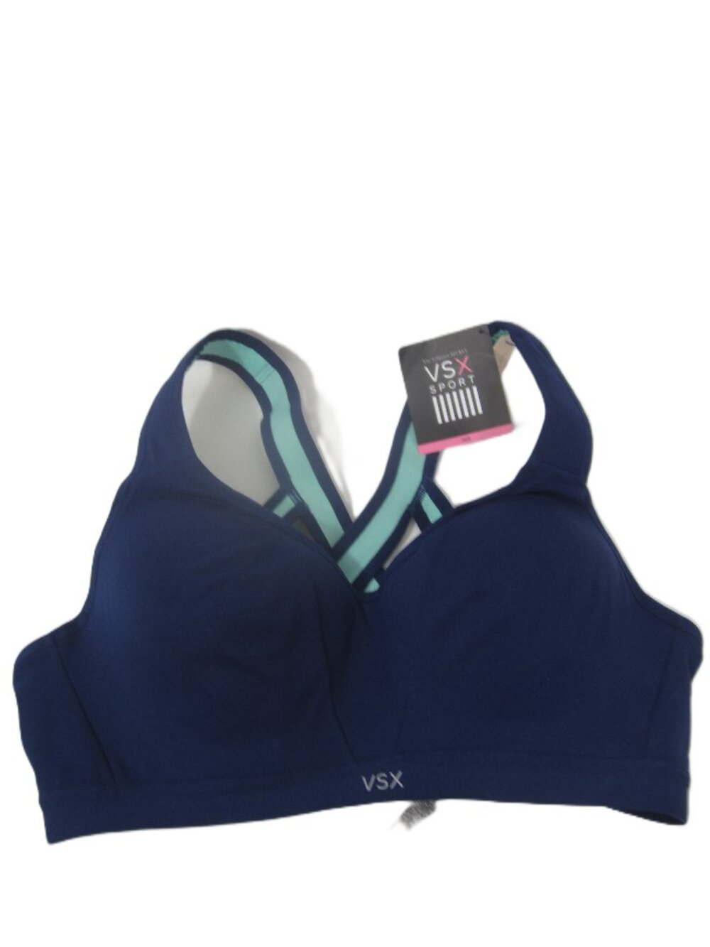 VSX Victoria's Secret NEW 36B Incredible Sports Bra Solid Blue Underwire